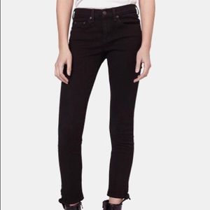 Rag and Bone Black Stevie Tie-hem denim Size 27